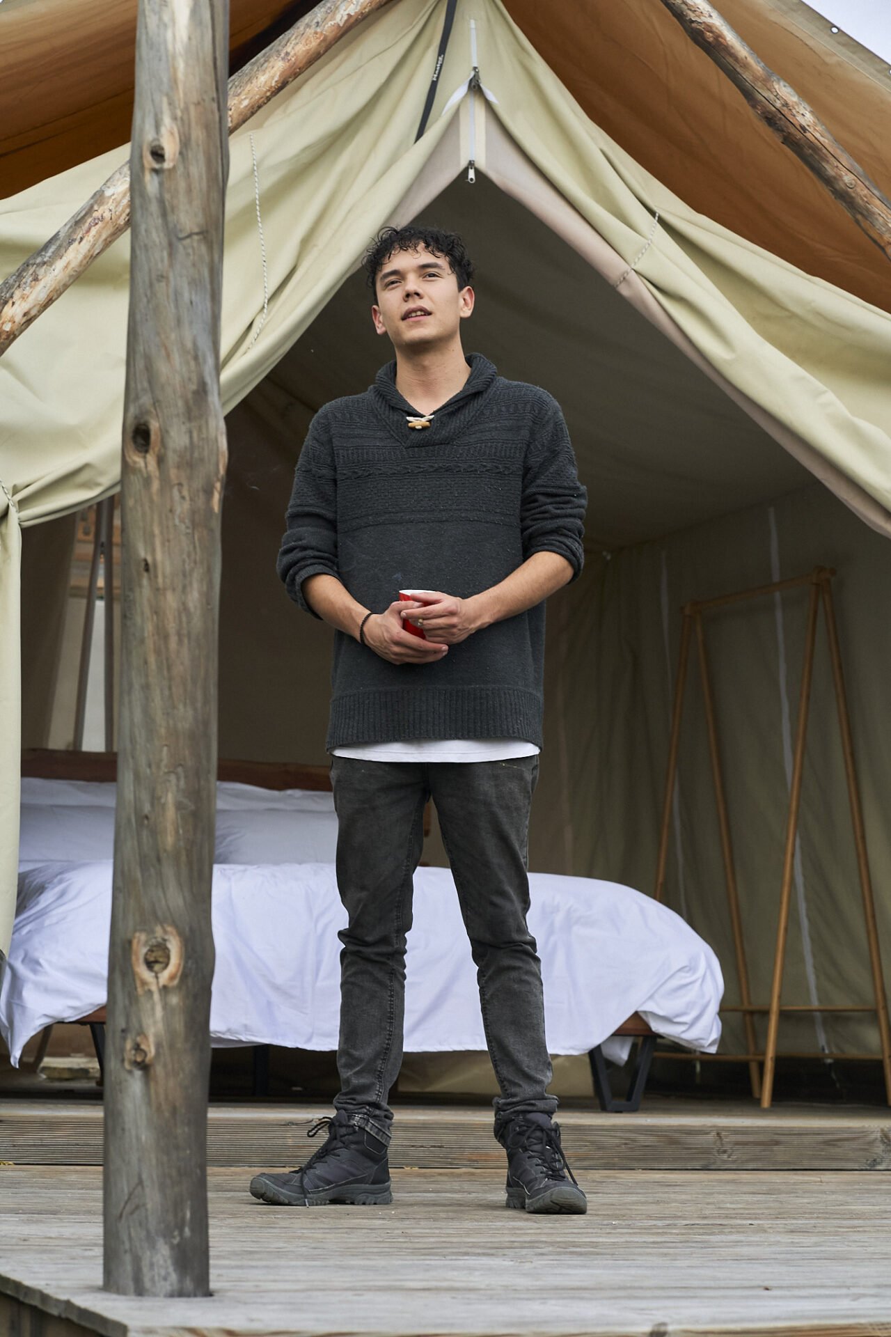 Boy Enjoying Thymonia Valley Glamping Resort